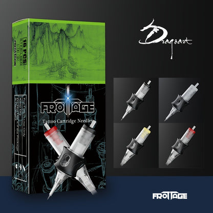 Tattoo Cartridge Needles Integrated Set High Transparency Tips Stable Assembly Round Liner Shader Curved Magnum M1 for Artists & Beginners 26 Sizes RL RS CM