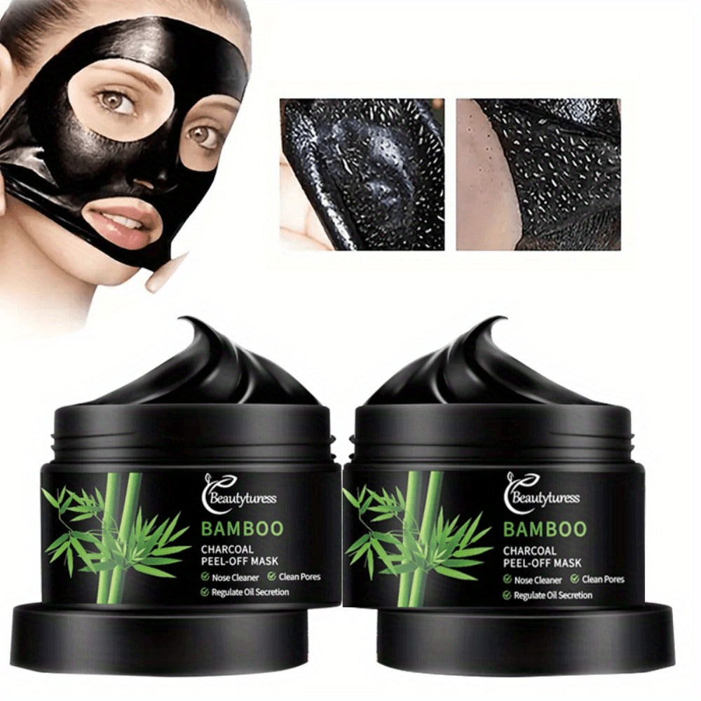 Bamboo Charcoal Clay Face Mask Deep Cleansing Pore Minimizing Oil Control Blackhead Remover Hypoallergenic Skin Care for Men Women All Skin Types