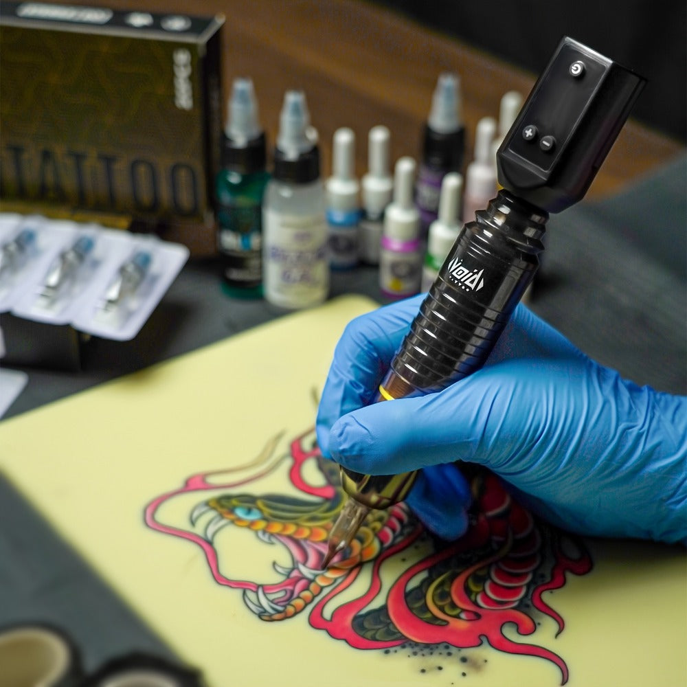VOID Tattoo Machine Kit Tattoo Pen Kit Complete Set With 20 Tattoo Cartridge Needles 5 Tattoo Ink And Tattoo Gun Power Supply For Beginners And Tattoo Artists, Perfect Gift