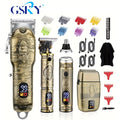 [Professional Hair Clippers] GSKY Men's Professional Hair Clippers & Trimmers | T-Blade Trimmer, Nose Hair Trimmer, Electric Razor with LCD Display, USB Rechargeable, Ergonomic Design for Hair Cutting & Grooming