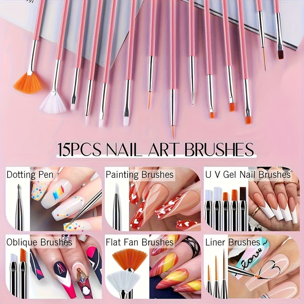 72-in-1 Stainless Steel Nail Art Tool Set with LED Nail Lamp, Glue Drying Machine, Nail Polisher, Nail Polish Brush, Nail Art Drill Pen, Finger Divider, Gel Nail Polish Kit, Nail Art Accessories, Manicure Kit, Makeup Tools, Holiday Gifts