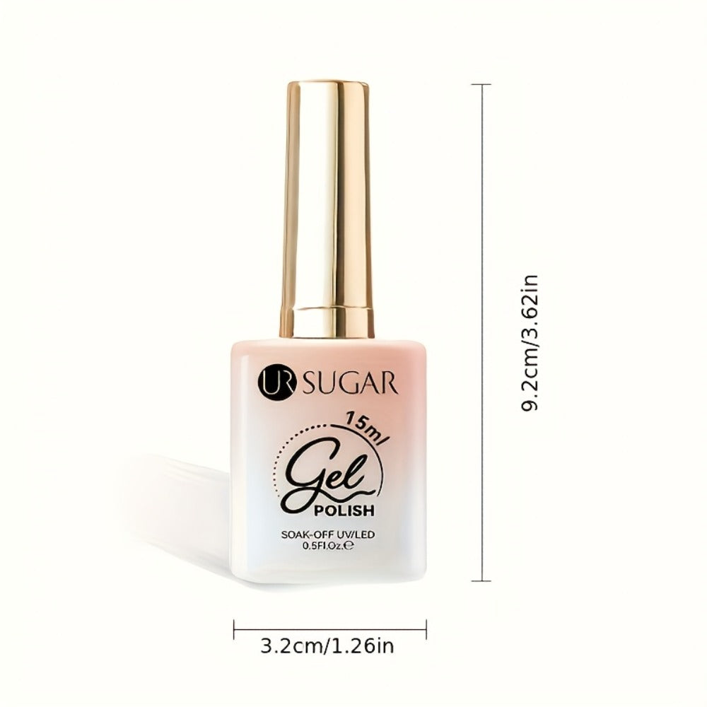 UR SUGAR 2pcs/Set 0.51oz Shine White Cat Magnetic Gel Nail Polish on Any Color Gel Sparkling Glitter Semi Permanent Soak Off Gel with Magnetic Stick