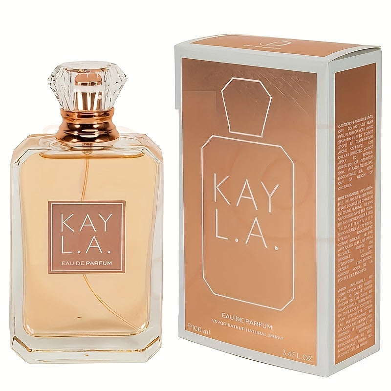 KAY L.A. Women's Eau de Parfum 3.4 oz | Fruity Floral EDP Multiple Scents — Apple Litchi, Pistachio Lemon, Brown Sugar Jasmine Orchid