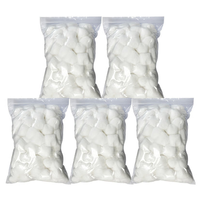 Cotton Balls 500 Count Jumbo Super Soft 100% Absorbent - Makeup Removal Skin Care Wound Cleaning Unscented Premium Cotton Balls for Sensitive Skin Pack of 5