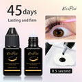 Self-Grafting Eyelash Glue Quick Dry Black Adhesive for Individual Lash Extensions DIY Cluster Application No Smell No Irritation Perfect for Beginner Lash Tech