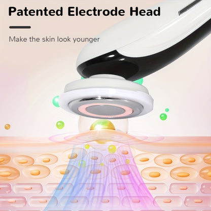 4-in-1 LED Face Neck Massager USB Powered - Vibration Skin Tightening Facial Lifting Device with Ergonomic Handle - Portable Home Travel Beauty Tool for Women Skincare Gift