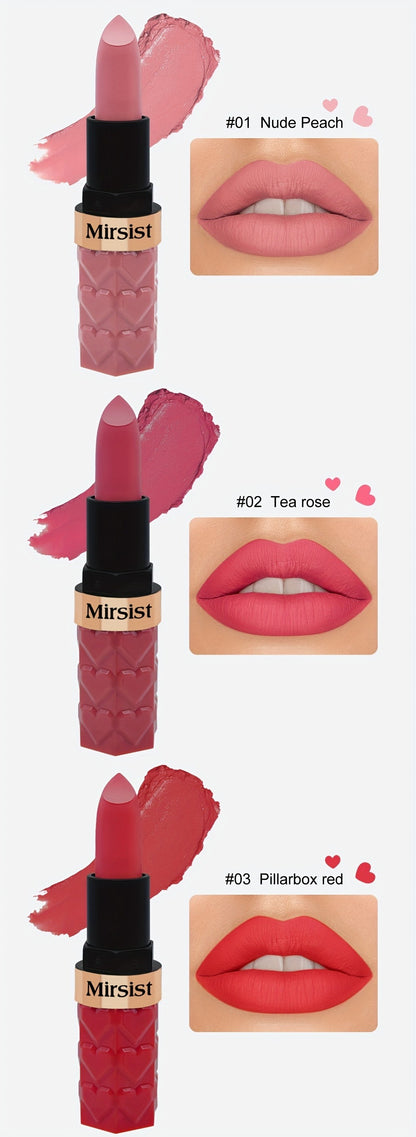 Matte Lipstick Set 6 Colors Waterproof Long Lasting Lip Gloss - Smudge Proof Non-Fading Velvet Lip Color Berry Red Tones for All Skin Types Daily Wear Special Events Holiday Gift