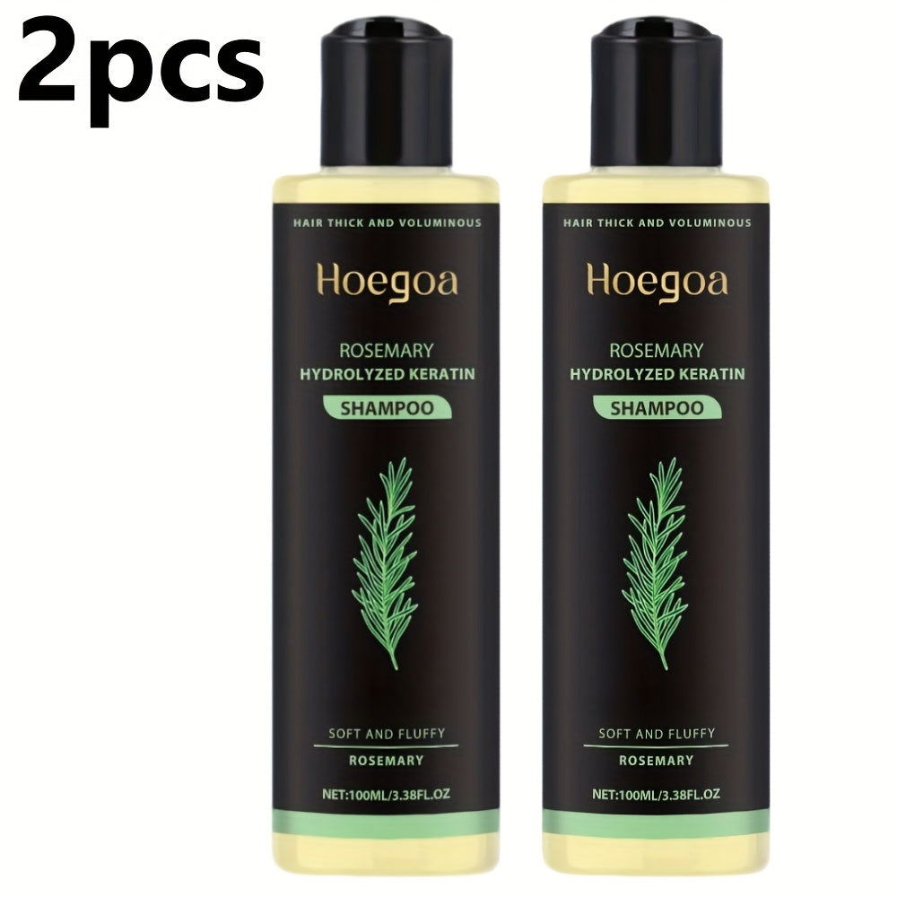 Festival Special Offer: 2pcs, Rosemary Shampoo, Containing Rosemary Extract, Vitamin C, Vitamin E, Keratin, For Cleansing And Moisturizing, Making Hair Smooth And Shiny, Strengthen Hair. Holiday Hair Care Gifts