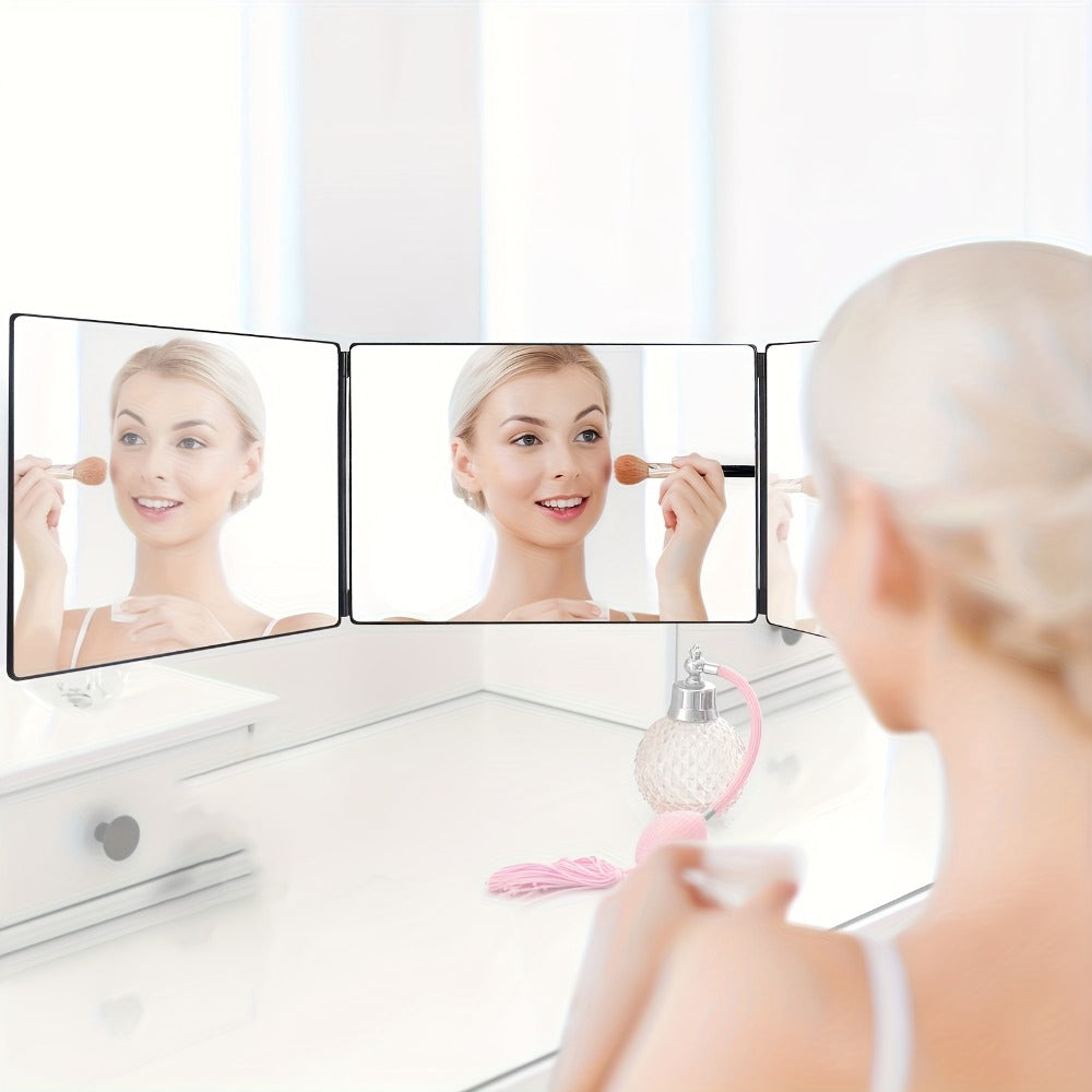 3 Way Mirror for Self Hair Cutting, 360 Haircuts Men for Barber Use Tools, to See Back Of Head
