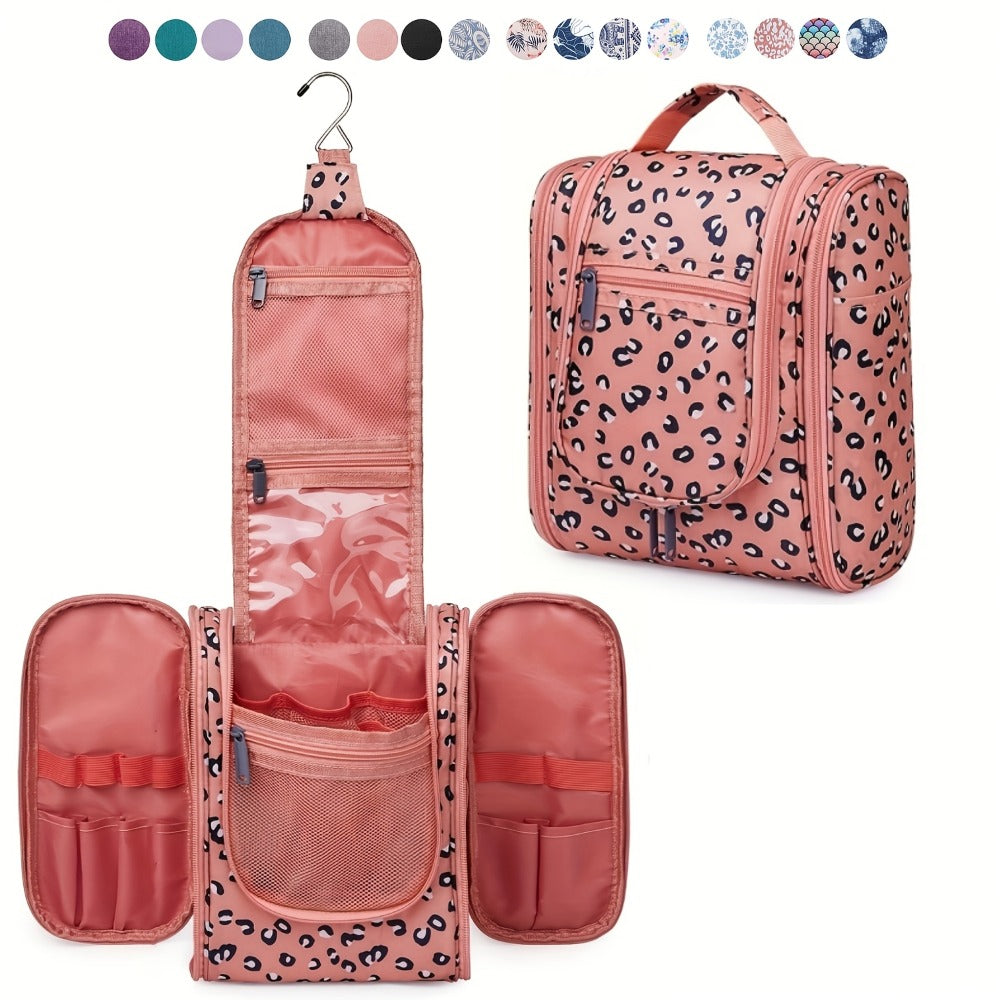 Travel Bag for Toiletries Cosmetic Bags for Women Hanging Toiletry Bag Multi-compartment Makeup Bag Organizer Bag for Essentials Accessories Makeup Bag for Cruise Essential Items Christmas Gift