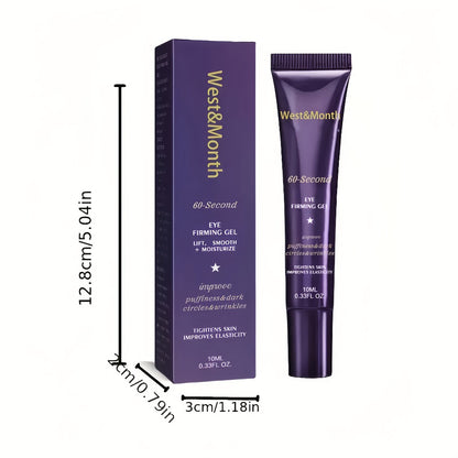 Eye Cream Firming 60 Second Formula with Caffeine Retinol Hyaluronic Acid Moisturizing Anti-Puffiness Under Eye Tightening Cream Alcohol-Free 0.66fl oz Skincare Gift for Women