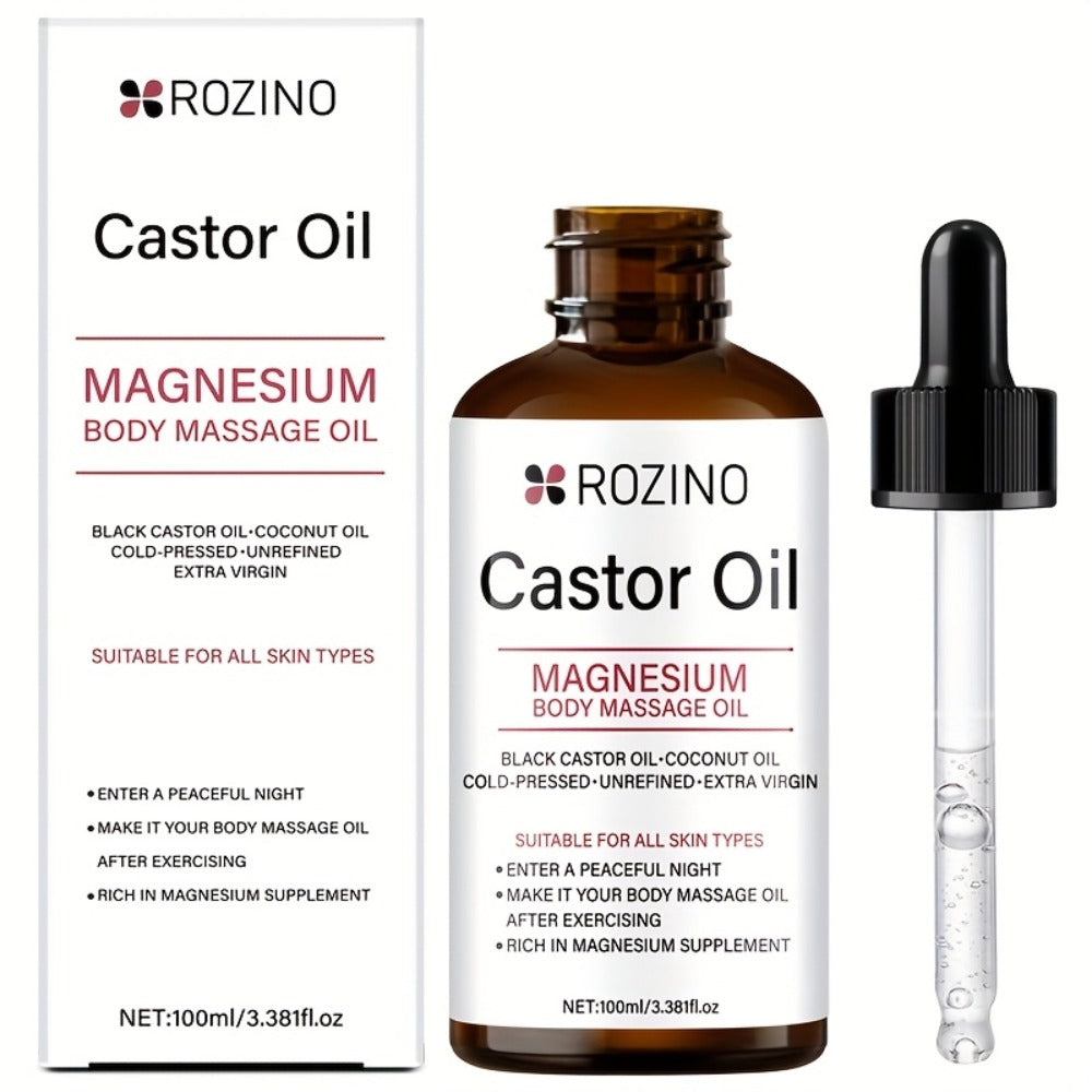 Magnesium Essential Oil: Pure Plant Essential Oil, Suitable for Massage, Shower, Skin Care, Face, Body, Nail, Hair, And Eyelash Care. General Application.