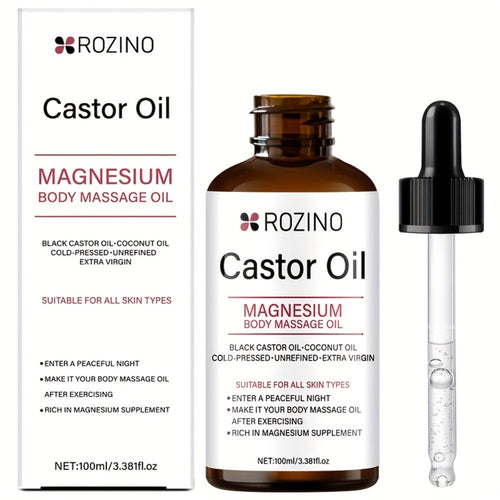 Magnesium Essential Oil for Body Massage & Skincare — Pure Plant-Based Oil for Face, Hair, Nails & Eyelashes | Muscle Relaxation & Daily Wellness Oil 100ml