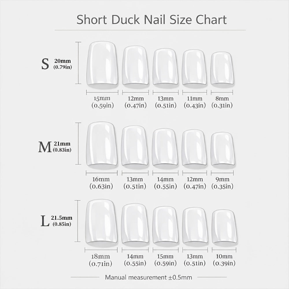 Acrylic Press On Nails Duckbill Short – 3D Red Lips, Skull, Cherry & Bow Rhinestone | Zebra Stripe Polka Dot Sweet Cool Nail Art for Party & Daily Wear, 10pcs S/M/L