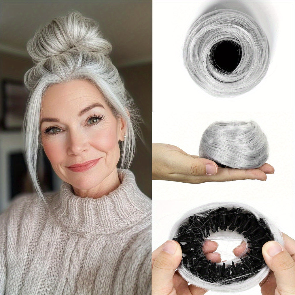 4-inch Magic Bun Hair Accessory for Women, Easy-to-use Headbands And Hair Clips, Perfect for Elegant High Ponytails, Made Of High-temperature Synthetic Fiber, Ideal for Weddings, Parties, And Formal Events, Suitable for Formal Occasions