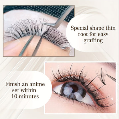 Premade Wispy Fan Lashes 120 Fans 5D 7D 9D Volume Faux Mink Eyelash Extensions Curl C D Mixed 8-15mm Fluffy Pointy Base DIY Beginner Individual Lashes Natural Look