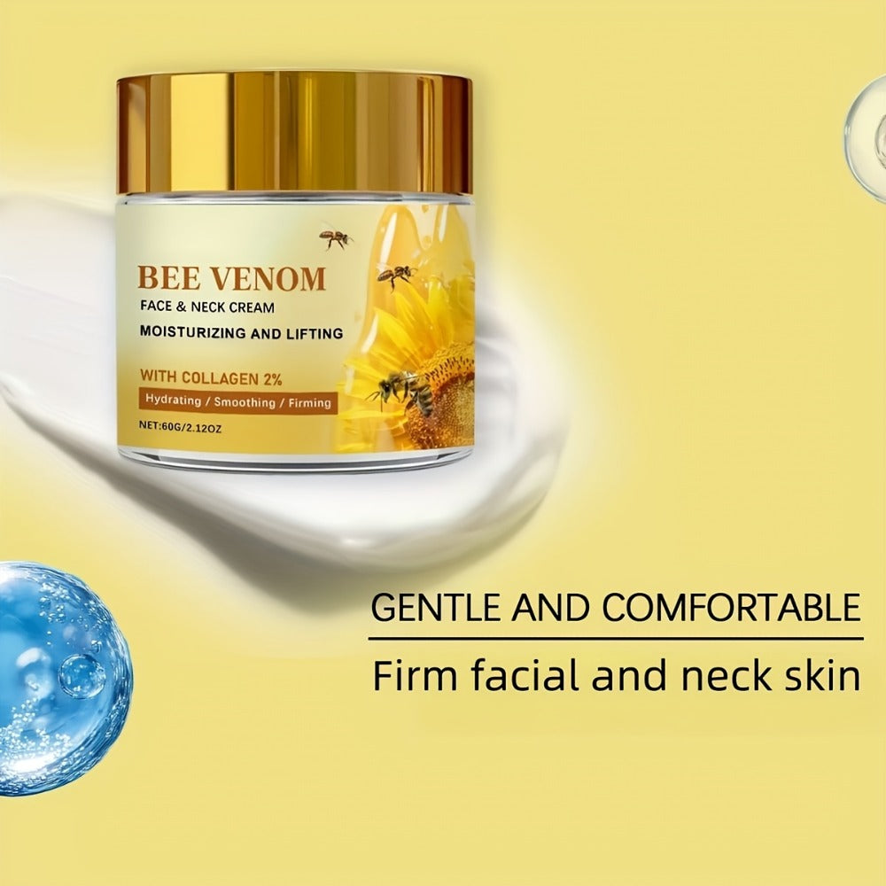2pcs Instant Firming Bee Venom Face Cream, Tightens Skin, Collagen Instant Lifting Face Cream, Firms Fine Lines And Wrinkles, Suitable for All Skin Types, Skincare, A Gift For, The Perfect Gift, Local Warehouse