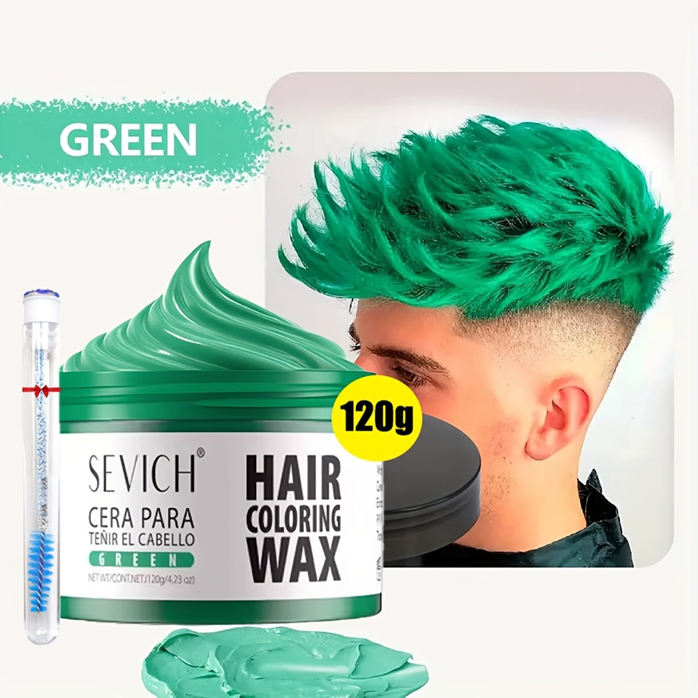 Hair Color Wax Temporary - Instant Hair Dye Wax for Parties Cosplay Festivals - Strong Hold Styling Wax with Vibrant Color for All Hair Types Men Women Kids