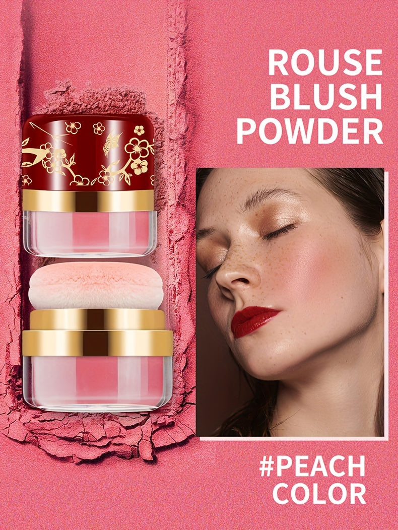 ROUSE Blush 3 Color Set, Containing Pearl Powder And Rose Oil Ingredients, Delicate Powder, Uniform Powder, Light Makeup, Easy to Touch Up Makeup, Suitable for All Skin Tones, Meet Different Makeup Needs, Perfect Choice for Dating Gifts, Easter