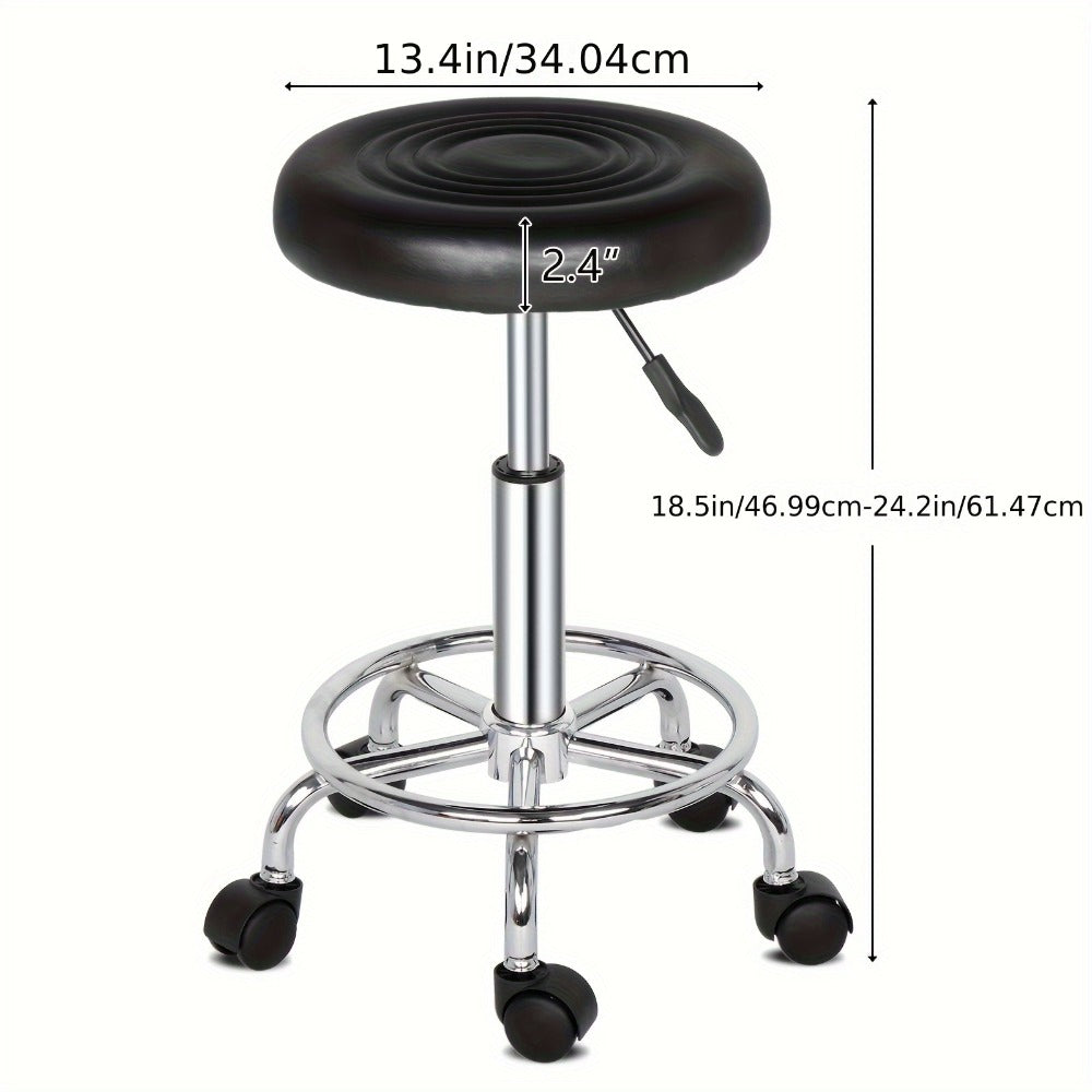 Round Stool with Lines Rotation Bar Stool