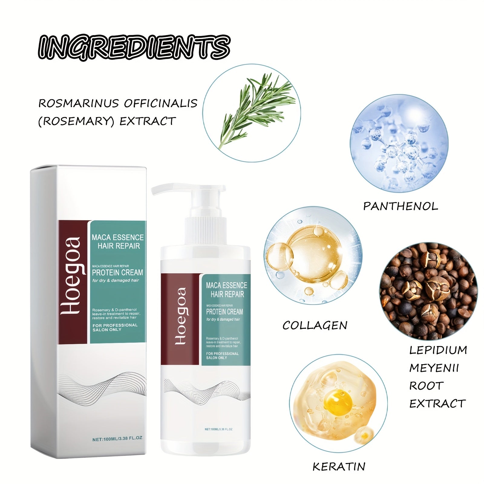 3pcs Collagen Hair Care Set, Comes With Head Massage Brush, Collagen Hair Mask, Keratin Free Wash Conditioner, Collagen Hair Care Essential Oil, Contains Moroccan Nut Seed Oil, Rosemary, Repairs Damaged Hair, Moisturizes, Perfect Girl Gift