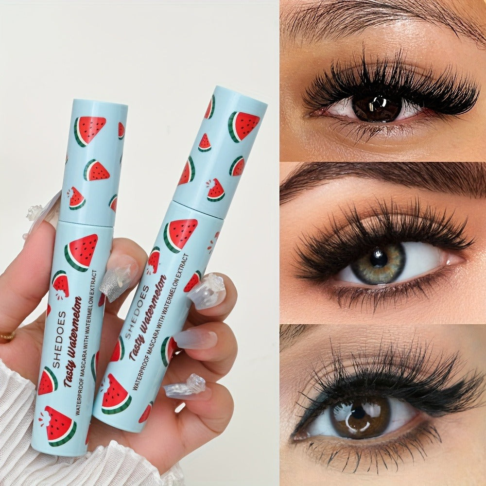 Watermelon Mascara 2 Pack — Waterproof Lengthening & Curling Formula, Thickening Natural Extension, Long-Lasting Hold, Beginner-Friendly Lash Mascara for Women