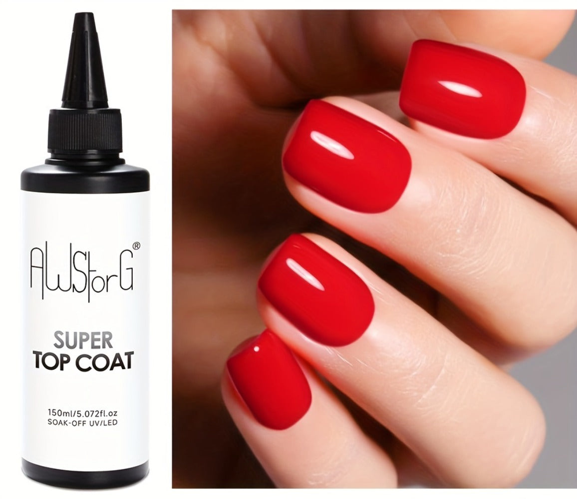 AWStorG 5.07oz Base Gel Super Top Coat Matte Top Coat Gel Polish Soak Off LED Gel Varnish Functional Gel Nail Salon