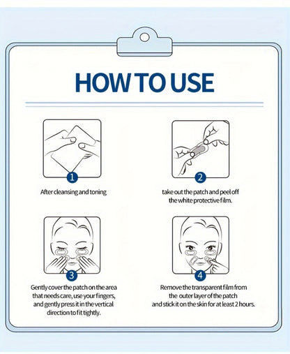 Microneedle Dissolving Eye Patches Hyaluronic Acid Under Eye Nasolabial Fold Anti-Wrinkle Overnight Hydrating Skin Care Treatment 6 Pairs 3 Boxes
