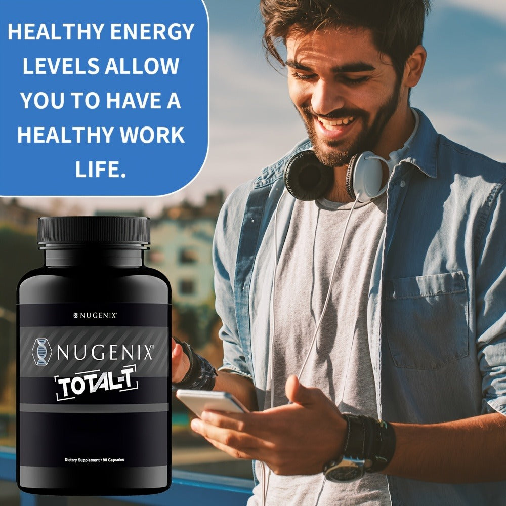 Total-T Dietary Supplement, Testo Erone Formula - Supports Overall Health And Daily Vitality for Men - 90 Capsules