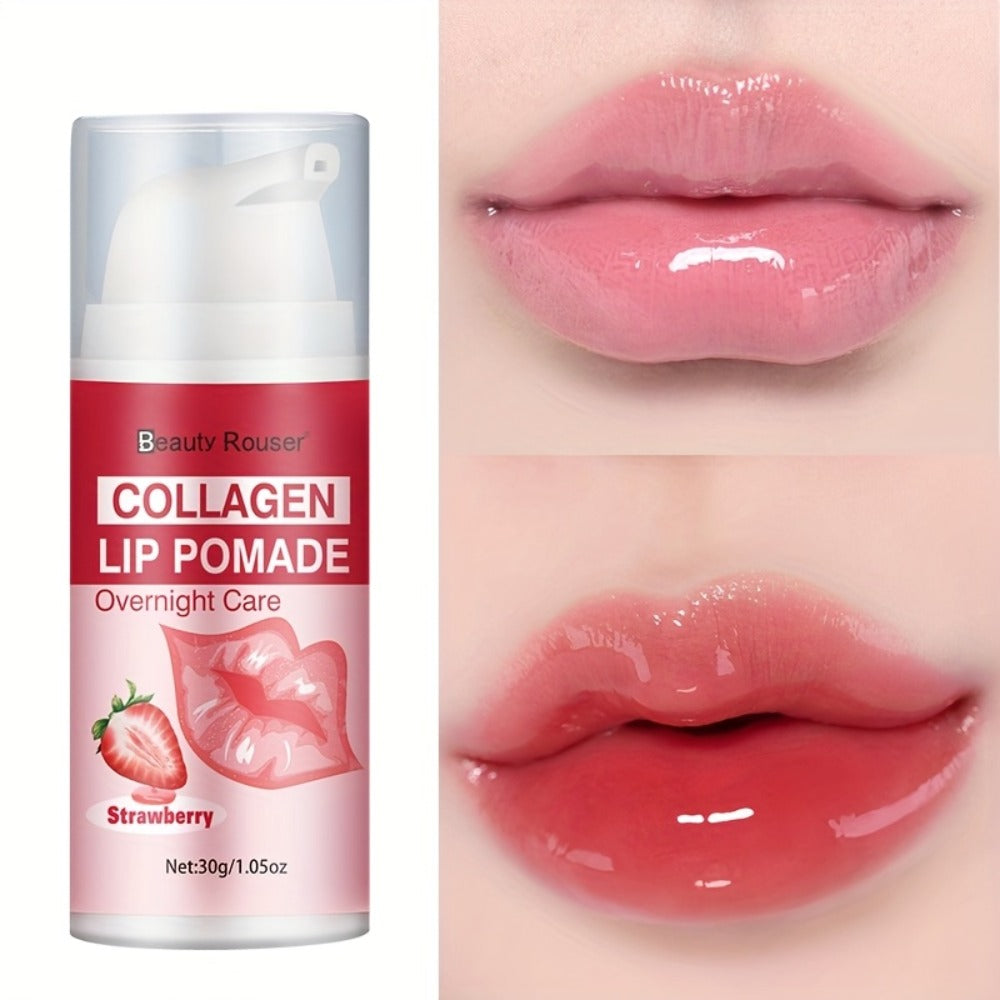 [Lip Essence Hydration] 30g Collagen Moisturizing Lip Essence - Plumps Lips, Day and Night Lip Care, Deep Hydration, Nourishes Dry Lips, Long-Lasting Moisture, Reveals -Clear, Hydrated Lips, Suitable for All Skin Types