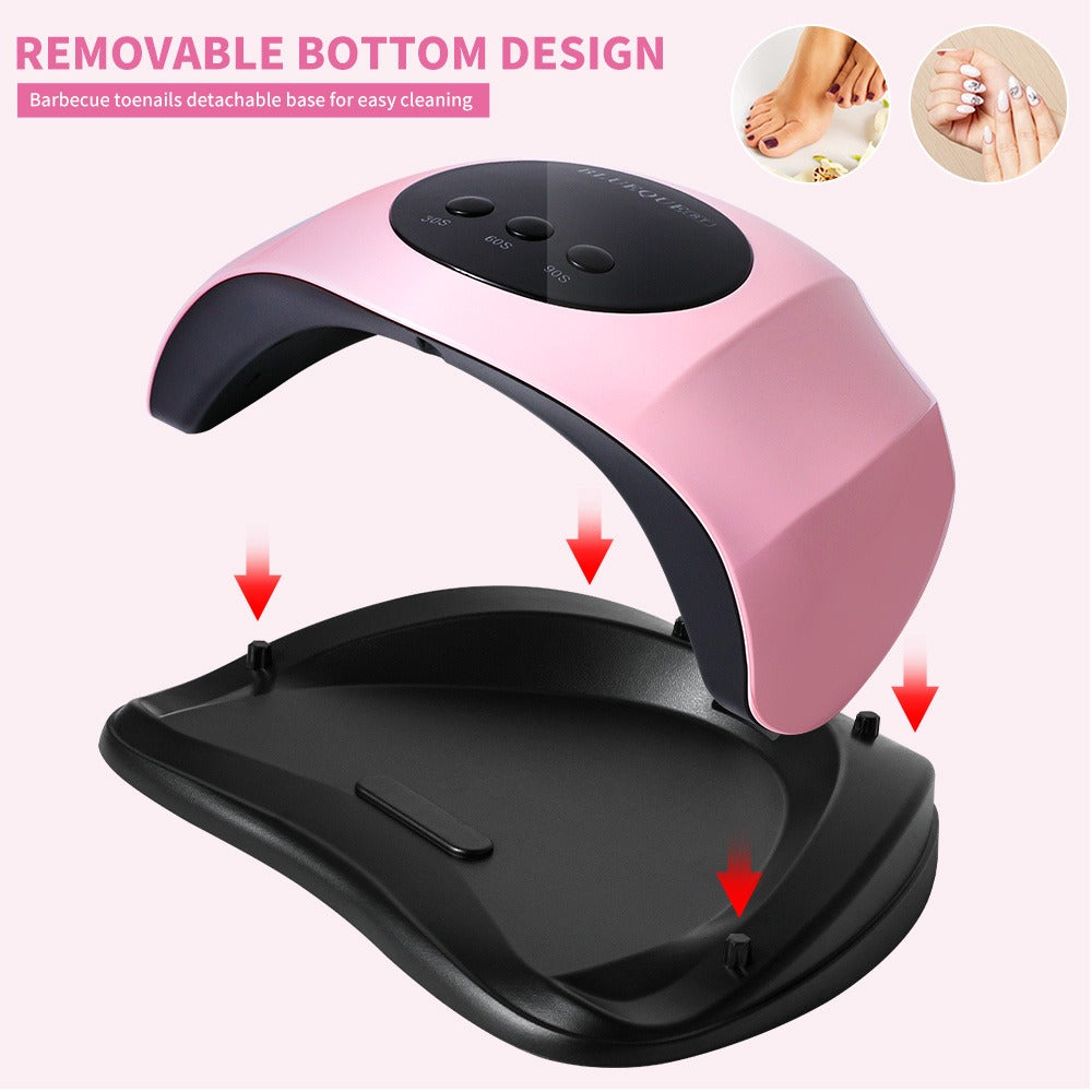 Professional /LED Nail Lamp with LCD Display & Sensor Suitable for /LED Nail Polish, 4 Timer Settings, Instant Nail Dryer for Gel Polish, Lamp for Home Salon, Nail Glue Tool, No Adapter Required Gift for DIY