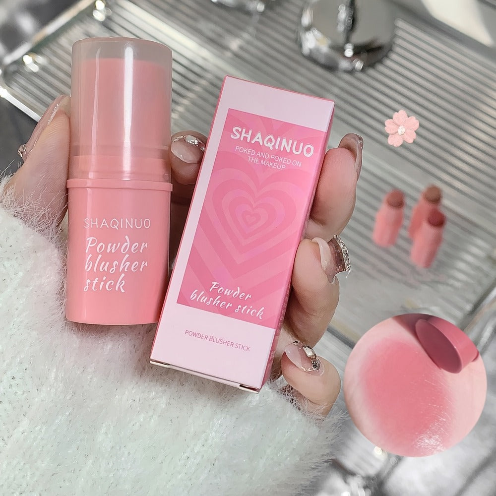 Cream Blush Stick Set 3pcs - Multifunctional Matte Brightening Formula, Long-Lasting Waterproof & Non-Greasy | Blendable Face Blush for Cheeks, Lips & Eyes | Travel-Friendly Daily Makeup