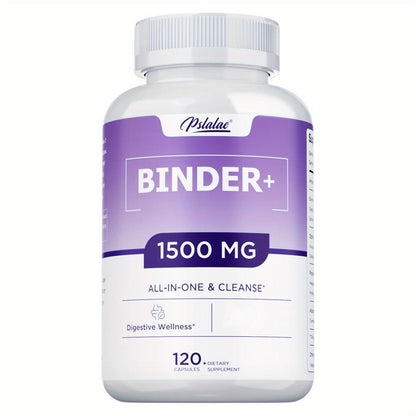 13-in-1 Binder Supplement 120 Capsules – Activated Charcoal, Zeolite & Bentonite Clay – Liver & Gut Health Support for Digestive Detox & Cleanse – Daily Wellness Formula