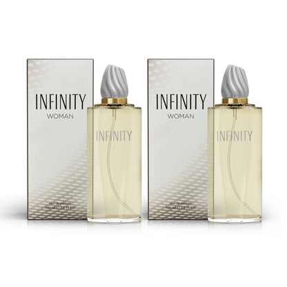 Women's Perfume Infinity Woman Eau de Parfum – Freesia, Violet & Sandalwood, Floral Fresh Long Lasting Fragrance Spray for Women, Timeless Elegant Scent, Multiple Sizes, Perfect Gift for Her