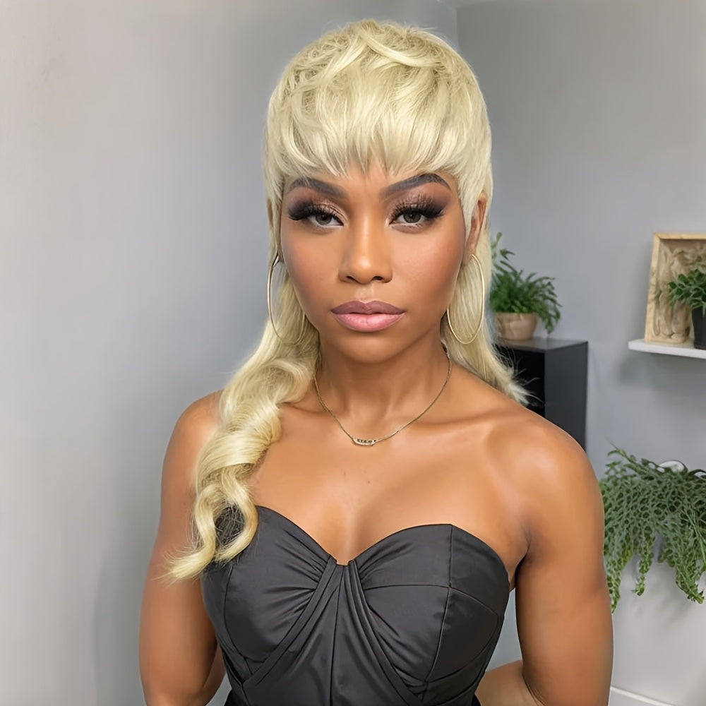 Chic And Easy-To-Style Pixie Wig - Long Deep Wave Synthetic Hair for Women, Perfect for Parties, Everyday Wear, Festivals, And Beginners, with a High Density of 150%