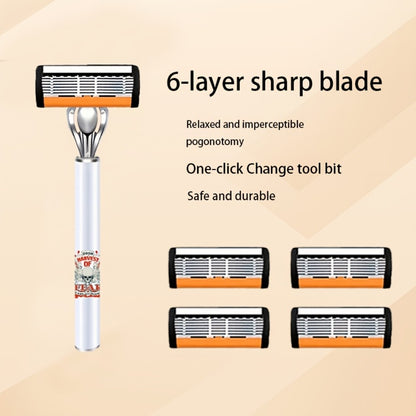 Men's Razor 72 Blades 2 Non-Slip Handles Painless Shaving Kit - Progressive Classic Style Safety Razor Set Ideal Gift for Men Birthday Father's Day