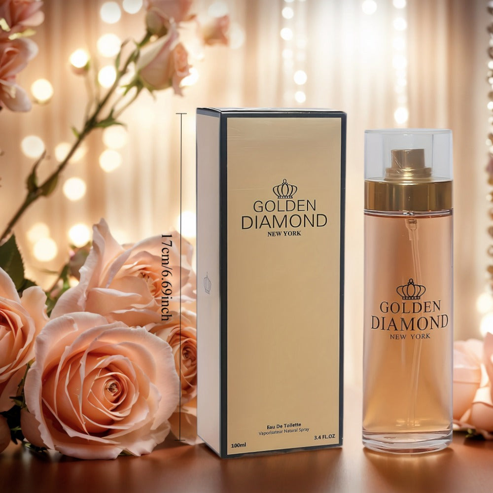 Natural Perfume Spray for Women - Brilliant Diamonds 100ml Fresh Floral Fragrance | Long Lasting Daily Wear EDP Spray Clean Scent 3.4oz Gift for Her