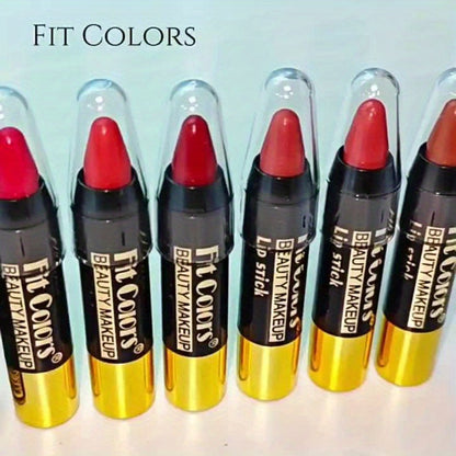 Crayon Lipstick Set 6 Pack Glossy Moisturizing Lip Color – Long-Lasting Nourishing Formula, Easy Apply Lip Crayon for Women & Girls, All Skin Types, Versatile Shades for Everyday & Date Night