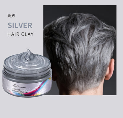 Temporary Hair Dye Color Wax 3.53oz — Non-Damaging Easy Wash Hair Color for Halloween, Carnival & Festival Styling, Mixable Shades, Natural Hold Not Stiff, 9 Colors