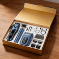[Valentines Day Gift] WEEME 4pcs 3pcs 2pcs Set Golden Blue Black Silver Hair Clipper for Men - USB Rechargeable Hair Cutting Kit Including Electric Razor, T-Blade Trimmer, 8 Limit Combs, USB Cable, Cleaning Brush and Combs - Valentines Day Gift Items