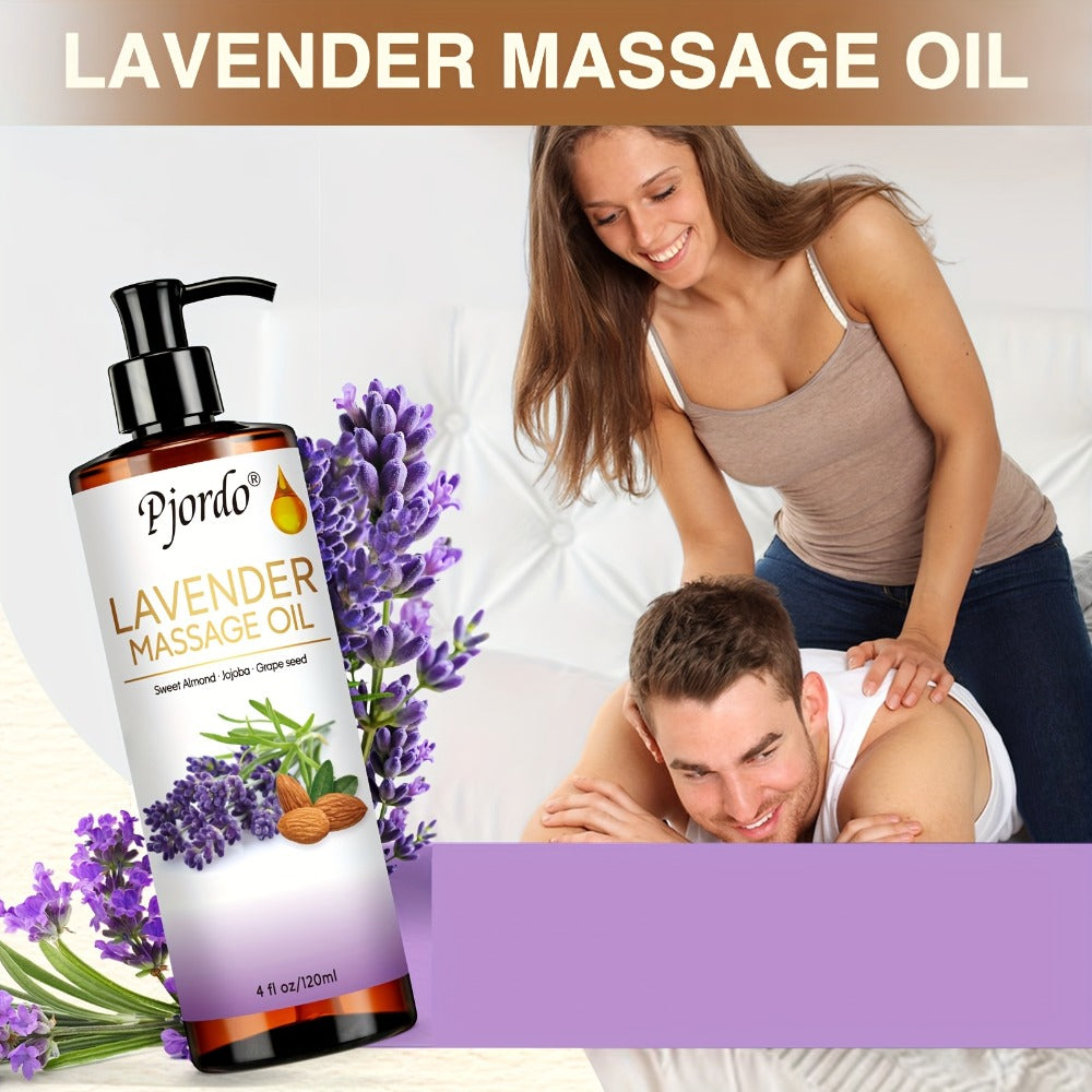 3pcs 4.06 oz Massage Essential Oil Set, Vanilla Oil, Arnica Oil, Lavender Massage Oil For Date Night, Massage Roller Ball, Moisturizing Massage Kit, For All Skin Types, Scented, Unisex-adult