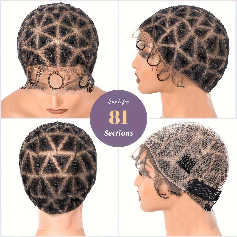 Wig Caps with Braids And Baby Hair, Double Full Lace Design for Wig Creation, Breathable Lace Caps, And Glueless Hair Net Liners for Crochet Wigs.