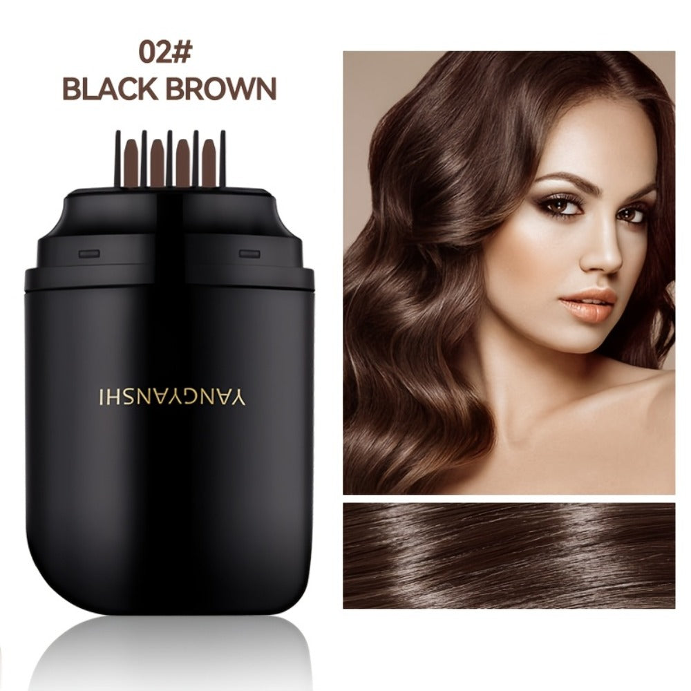Hair Dye Stick Gray Hair Coverage Root Touch Up Pen - Instant Waterproof Sweatproof Colorfast Hair Color Stick Does Not Stain Clothes Natural Black Brown