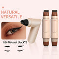 3pcs Double-headed Rotating Eyeliner Stamp Pen, Available In Two Colors (black/brown), One Stamp for Perfect Application, Quick-drying, Waterproof And Sweatproof, No Smudging, 24-hour Wear, Suitable for Beginners