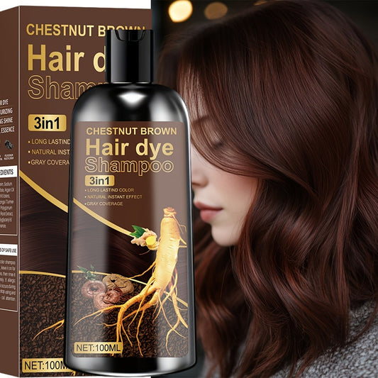 This 3.38oz Hair Coloring Shampoo Is Extracted From Precious Natural Plant Essences, Deeply Moisturizes And Hydrates, Provides Long-lasting Color, Is Harmless to The Scalp, And Quickly Covers Original Hair Color. Suitable for Both Men And Women.