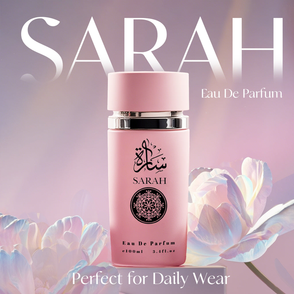 SARAH Women's Eau de Parfum 3.4 Fl Oz | Dewy Floral & Amber Vanilla Scent | Elegant Feminine Fragrance .