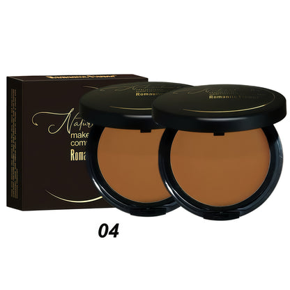 Matte Setting Powder Palette Waterproof Sweat-Proof Buildable Coverage Squalane Formula Brightening Contouring Face Powder for All Skin Tones