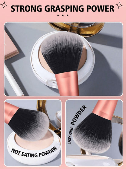Makeup Brush Set 23/44/47PCS Super Soft Nylon Bristles with Bag - Concealer Contour Sponge Eyeshadow Blending Kit Wet Dry Use - Full-Size Brushes for Powder Highlight Contour All Skin Types