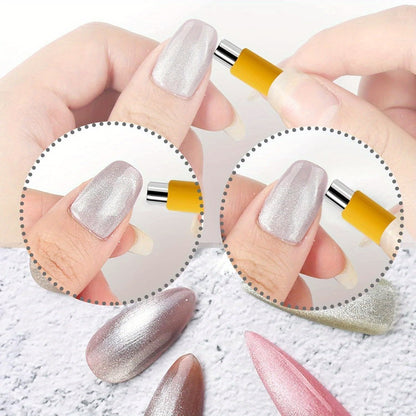 Cat Eye Magnet Nail Gel Polish Kit 14Pcs UV Gel Polish Set with Magnet Pen Nail Art Tools for Cat Eye Effect Magnetic Nail Design Salon DIY Manicure Beginner Pro