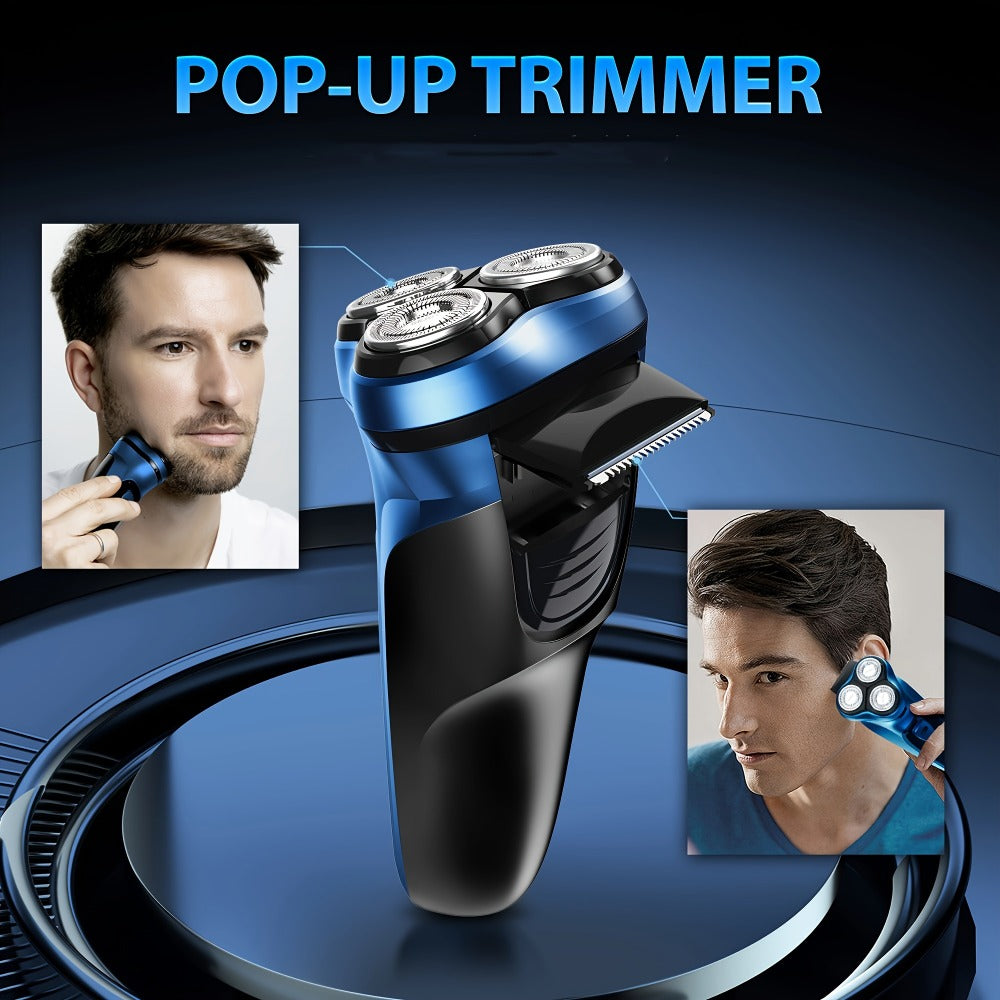 Sejoy Men' Cordless Electric Razor - Fast-Charging Rechargeable - Face Shaver with Washable Heads, Portable Shaving Machine Suitable for Travel & Daily Use - Ideal Gift for Men (Best)